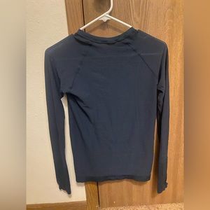 Lululemon navy blue rubbed long sleeve